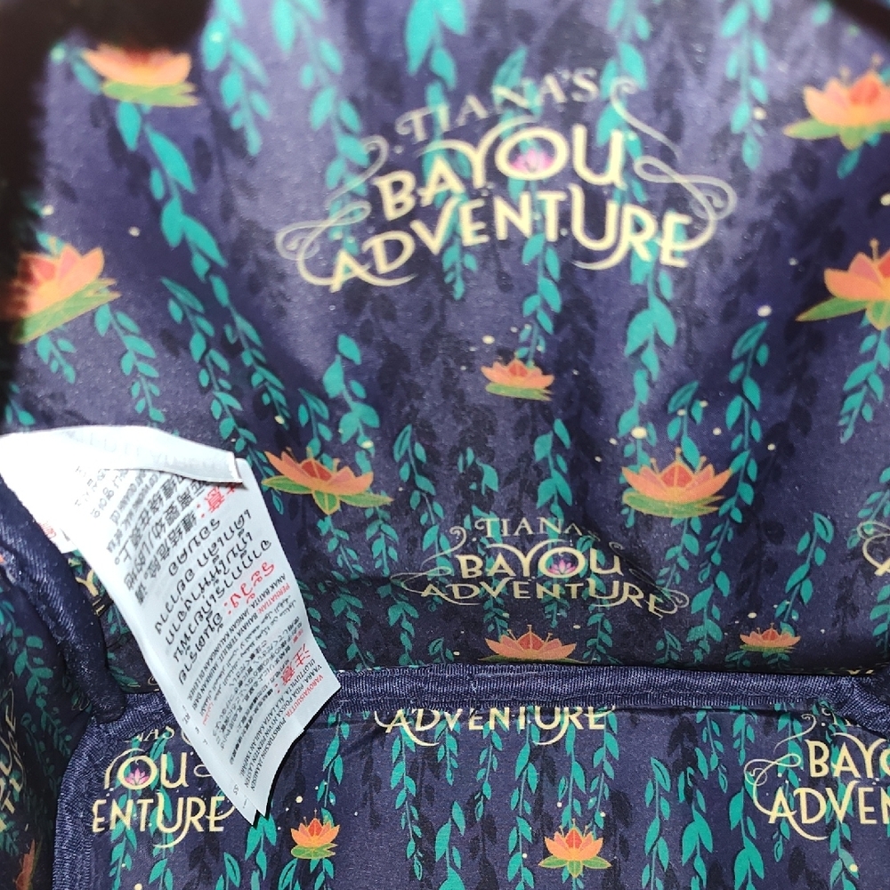 Loungefly Disney Parks Tiana's Bayou Adventure Mini Backpack - Green & Black - Picture 7 of 8